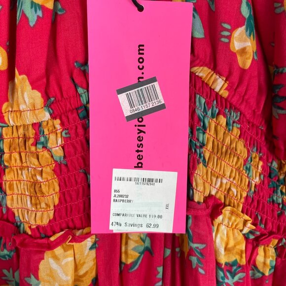 Betsy Johnson Vintage Inspired Floral Maxi Dress - Picture 11 of 12